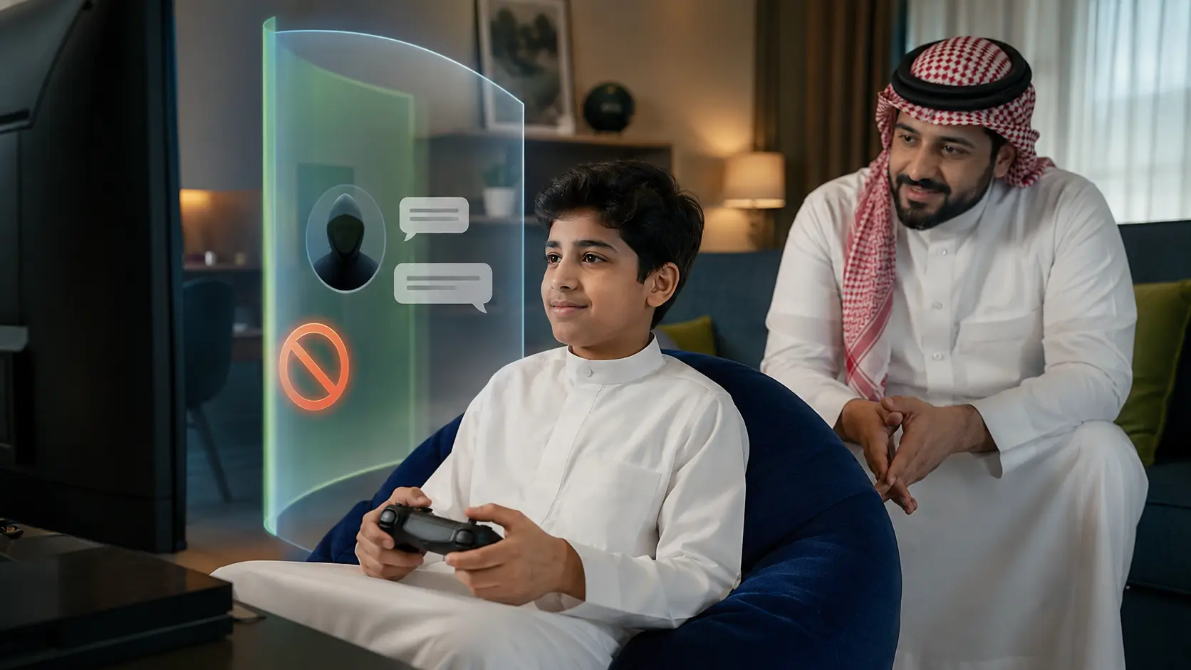 صورة تعبيرية عن اللعب الآمن والتواصل مع الغرباء