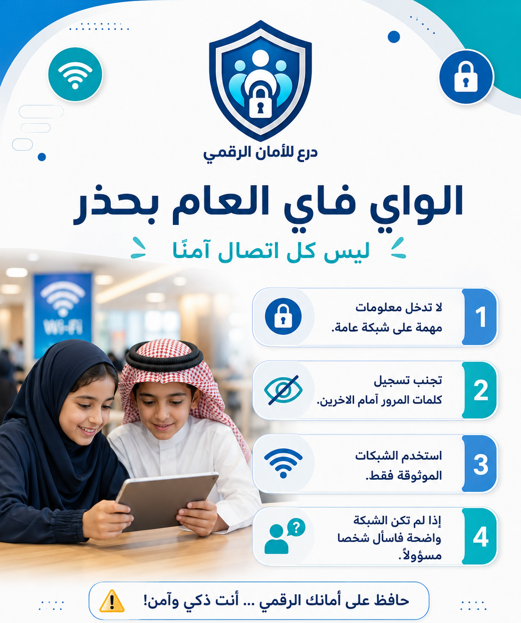 صورة تعبيرية عن الواي فاي العام بحذر