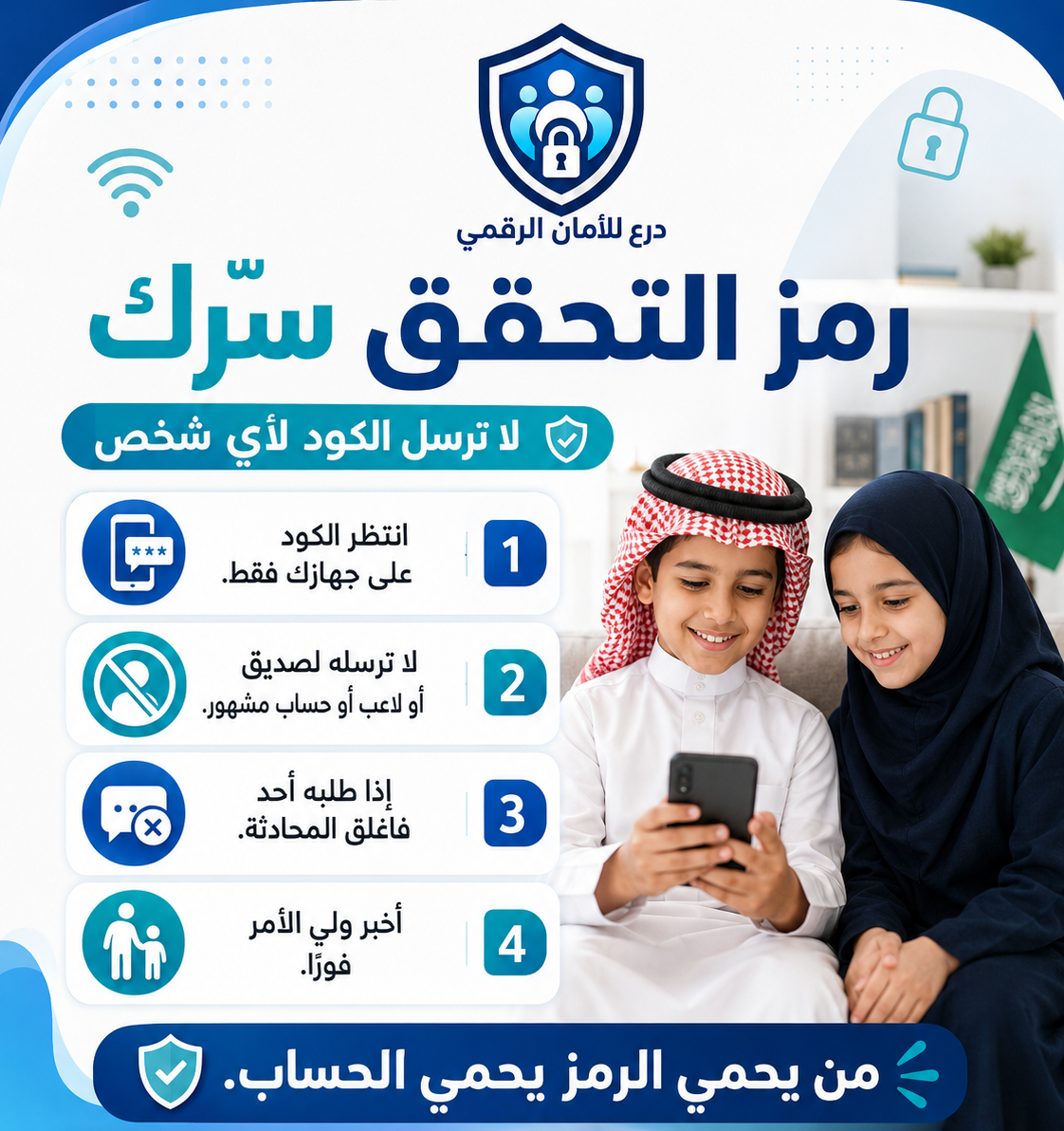 صورة تعبيرية عن رمز التحقق سرّك